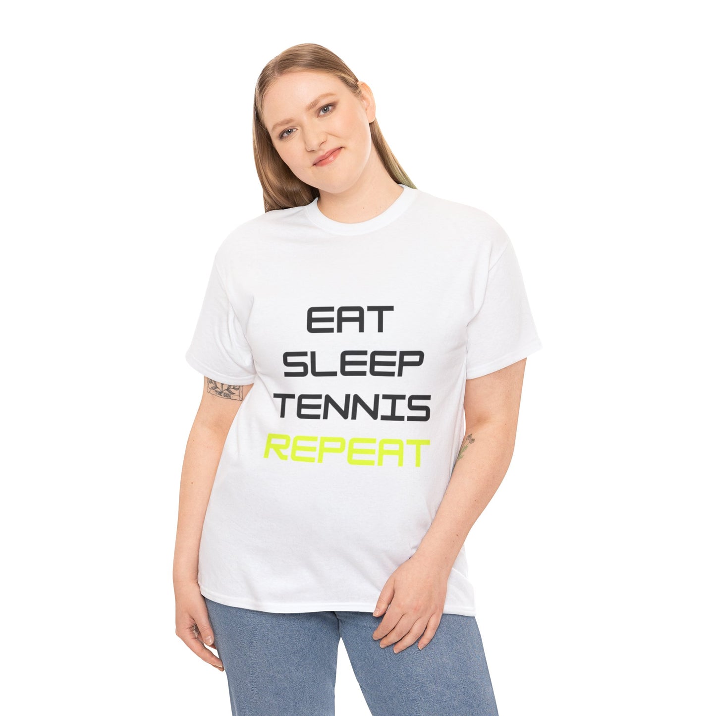 Eat-Sleep-Tennis-Repeat | Cotton Short Sleeve T-Shirt