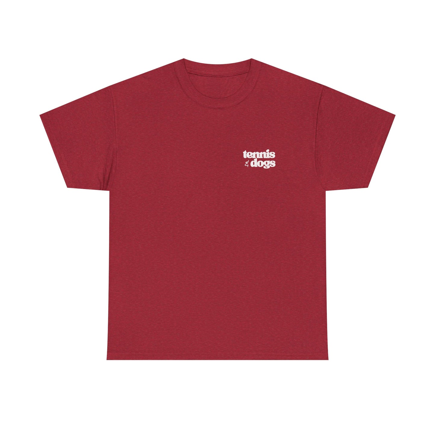 Tennis & Dogs Shirt | Unisex Tennis Dog Lover T-Shirt, Gift for Tennis Players Who Love Dogs