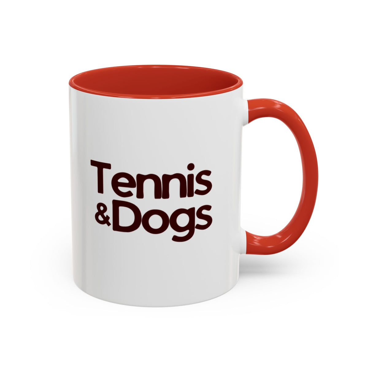 Tennis & Dogs Coffee Mug | Funny Tennis Dog Lover Accent Mug, Gift for Tennis and Dog Lovers