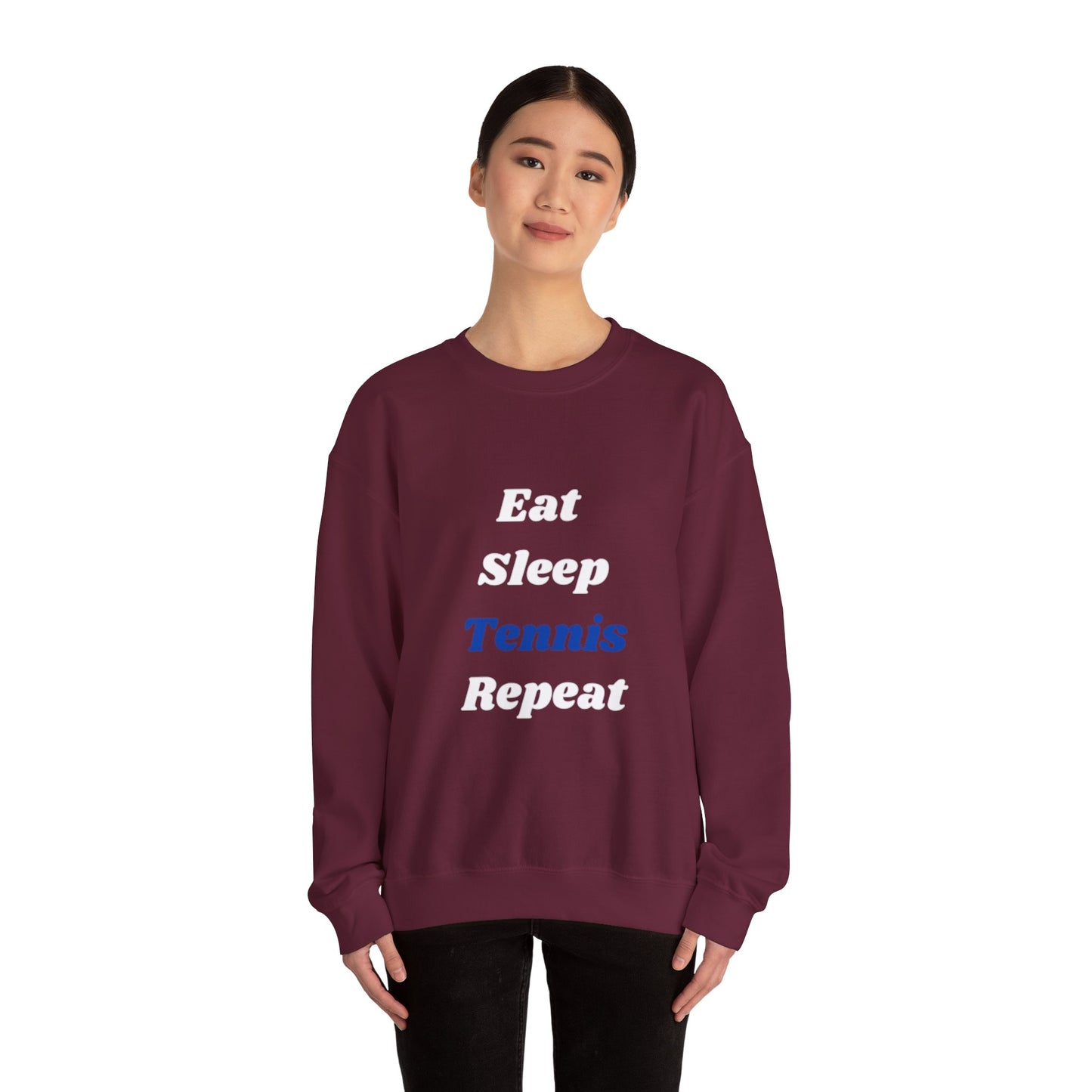 Eat-Sleep-Tennis-Repeat | Unisex Crewneck Sweatshirt