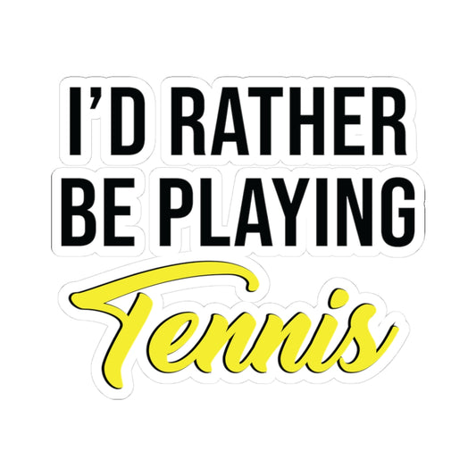 Playing Tennis Sticker