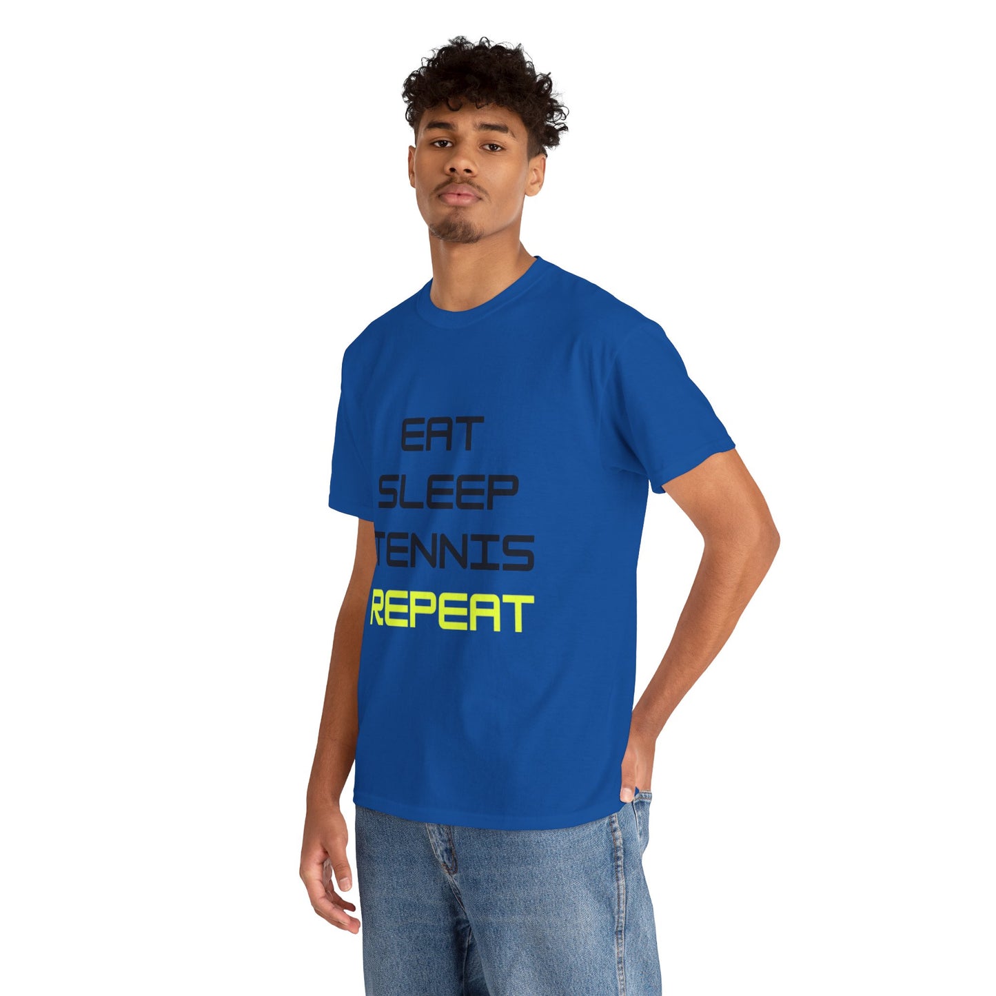 Eat-Sleep-Tennis-Repeat | Cotton Short Sleeve T-Shirt